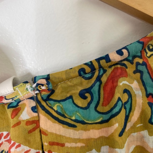 Cleobella Magdalena Mini Dress Las Palmas Sz Medium Paisley Boho Balloon Sleeve - Picture 7 of 11